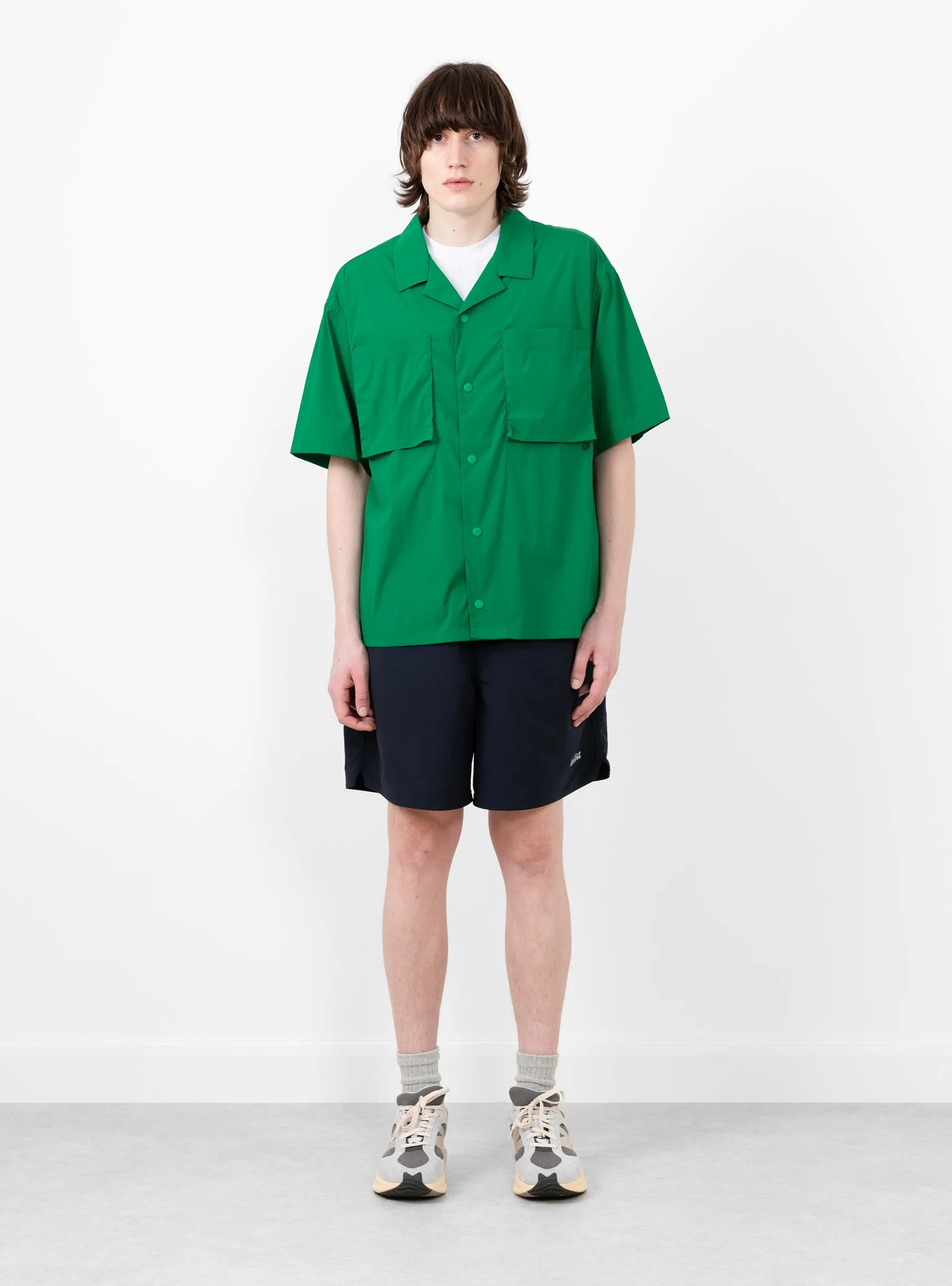 Short Sleeve Camp Shirt Green