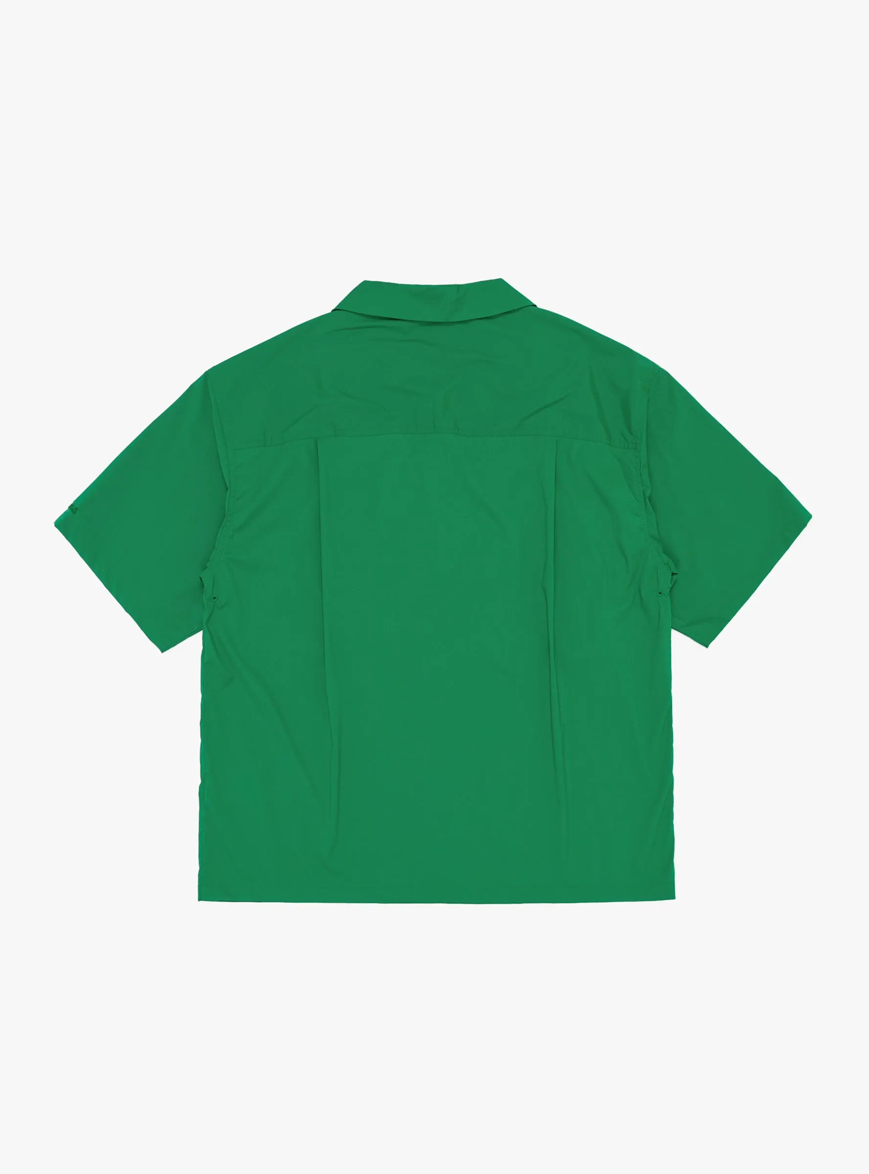 Short Sleeve Camp Shirt Green