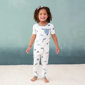 Short Sleeve with Pants Pajamas in Dolphin