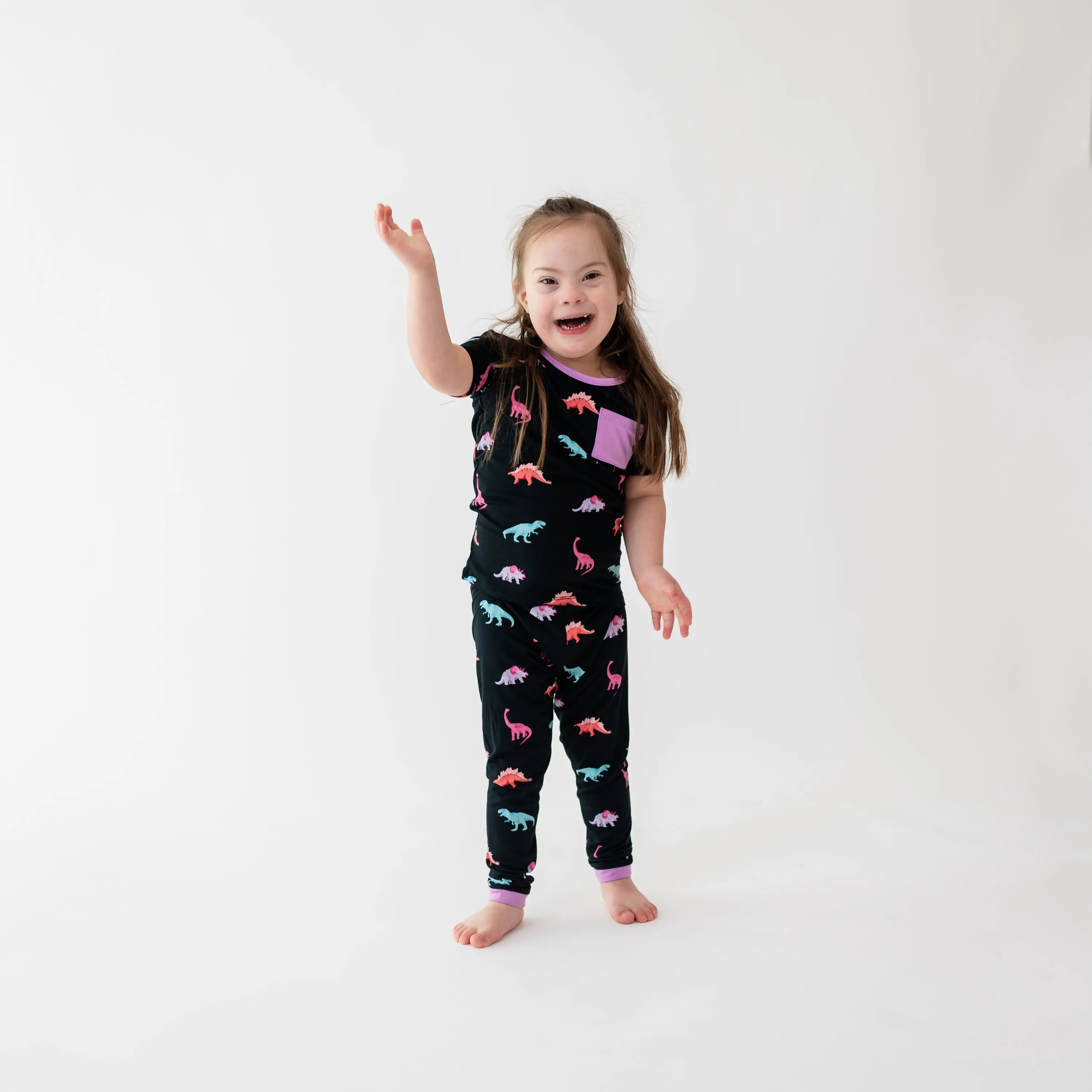 Short Sleeve with Pants Pajamas in Midnight Roar