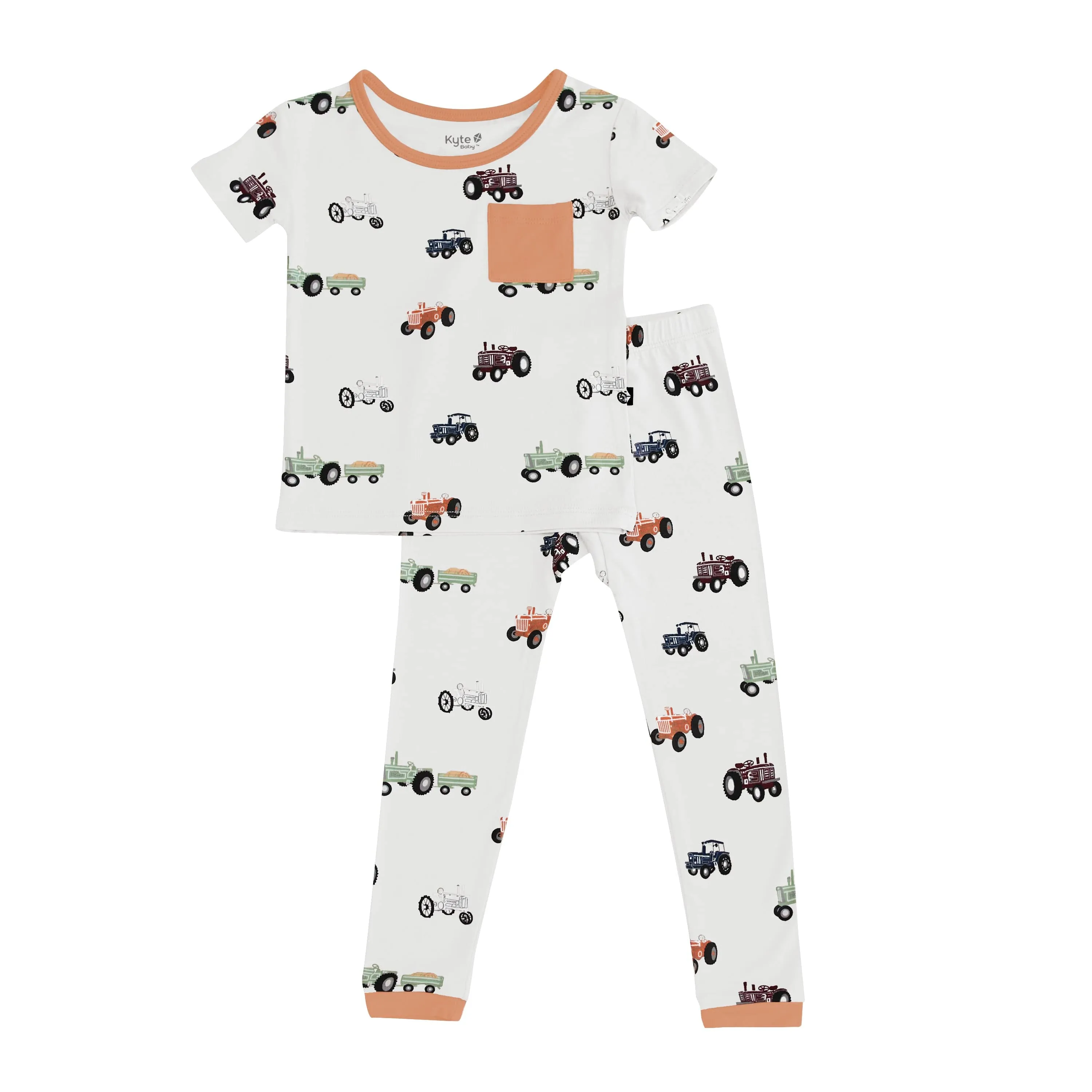 Short Sleeve with Pants Pajamas in Tractor