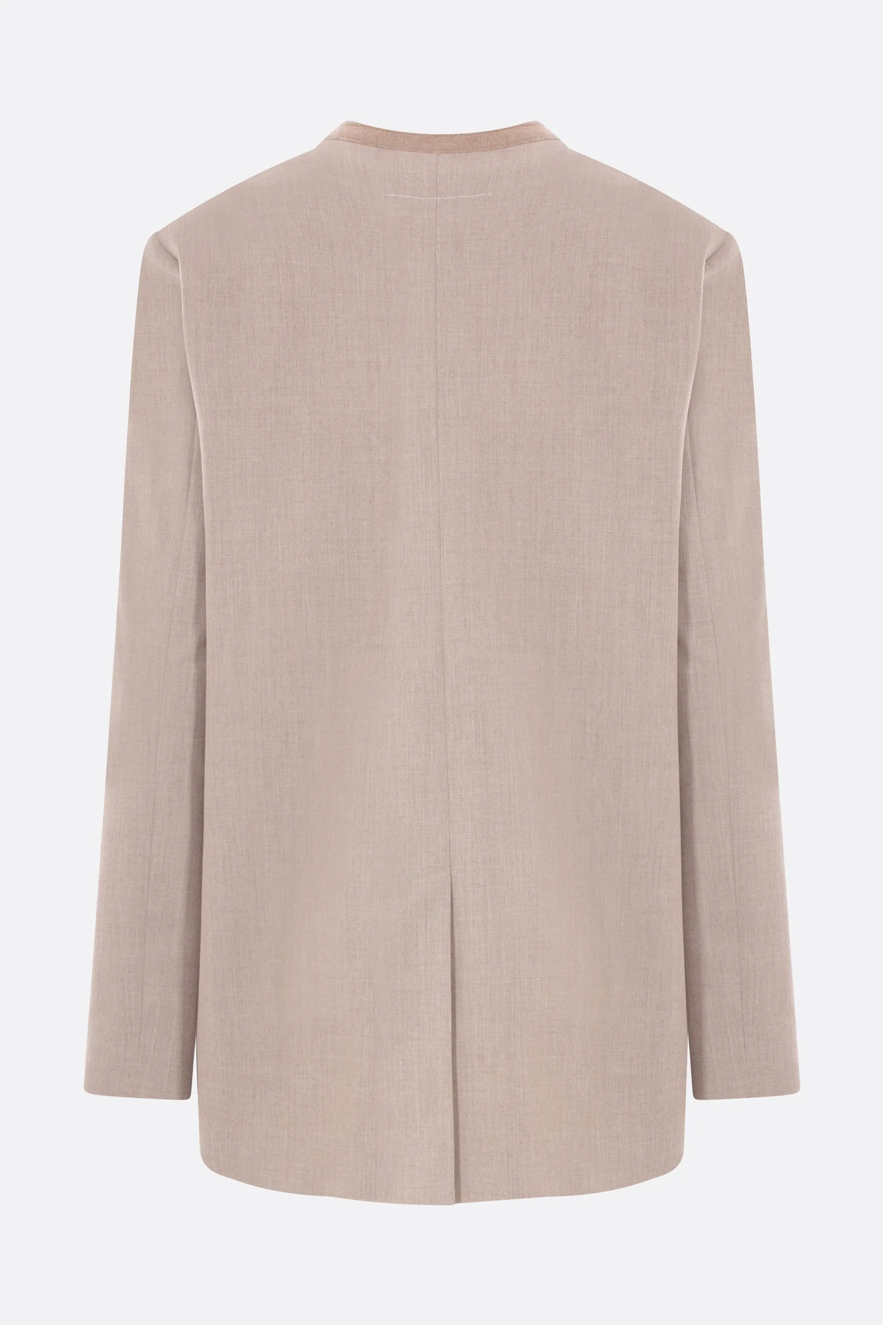 single-breasted jacket in viscose blend