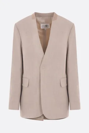 single-breasted jacket in viscose blend