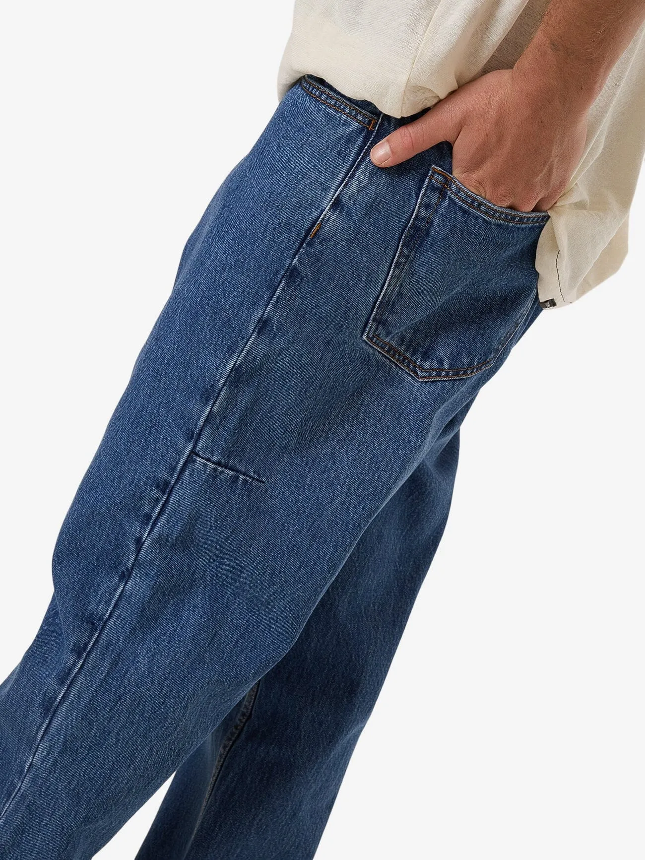 Slacker Relaxed Denim Jean - Double Rinsed Blues