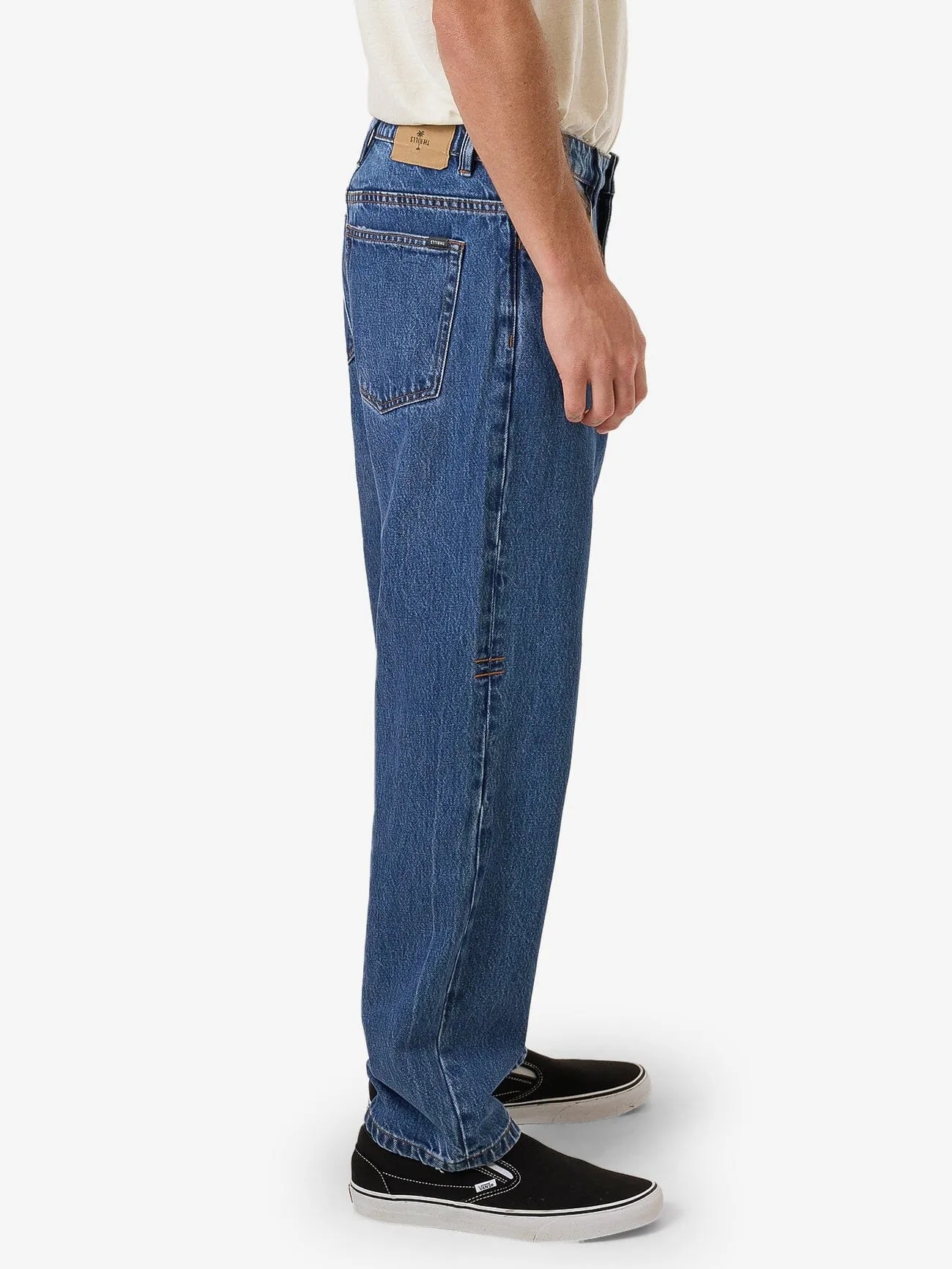 Slacker Relaxed Denim Jean - Double Rinsed Blues