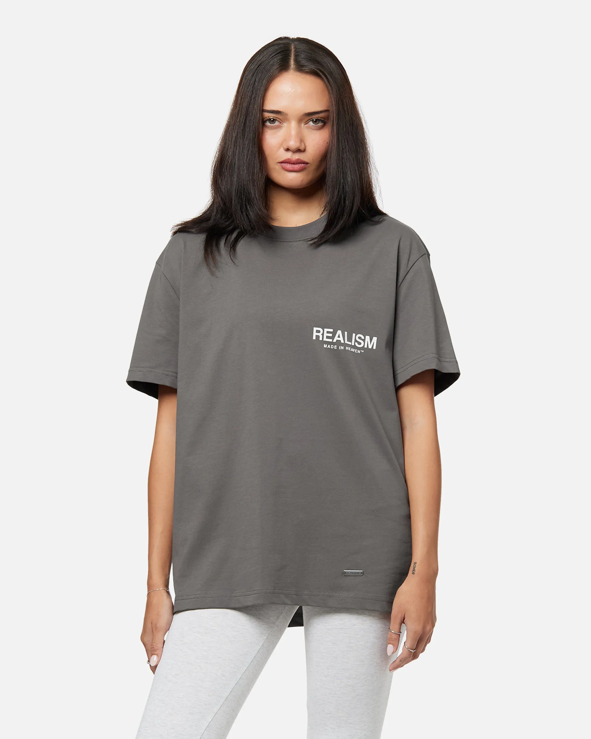 SSS REALISM HEAVEN LOGO TEE COOL GREY