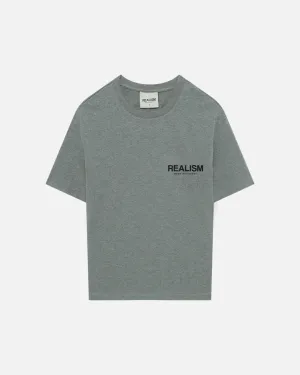 SSS REALISM HEAVEN LOGO TEE DARK HEATHER