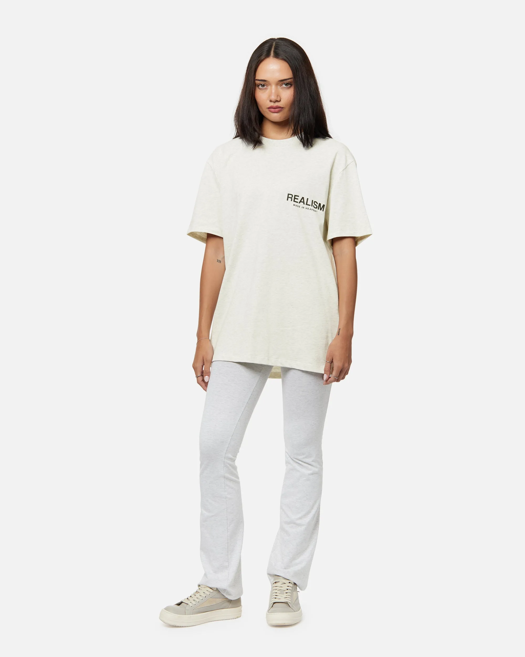 SSS REALISM HEAVEN LOGO TEE OATMEAL