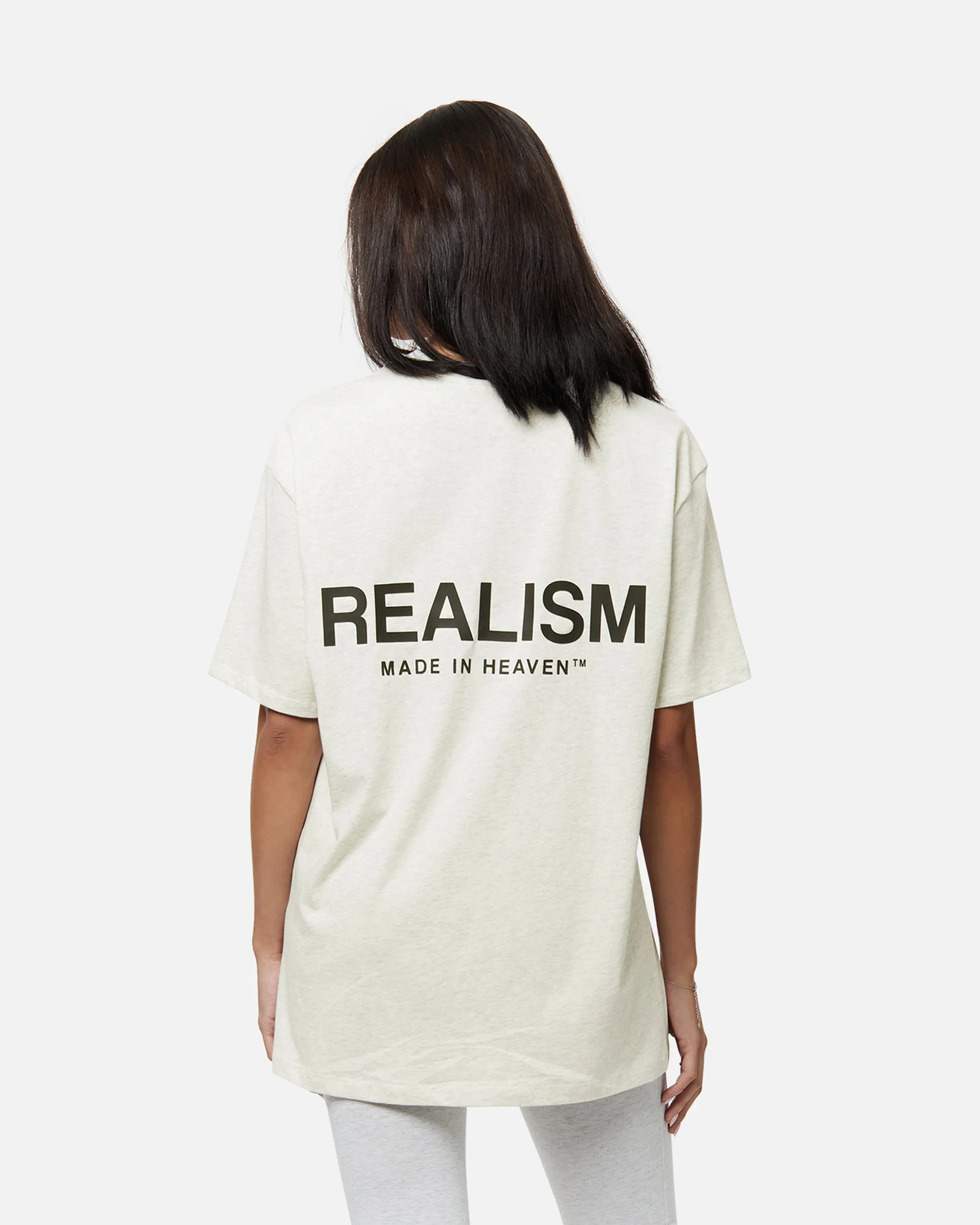 SSS REALISM HEAVEN LOGO TEE OATMEAL