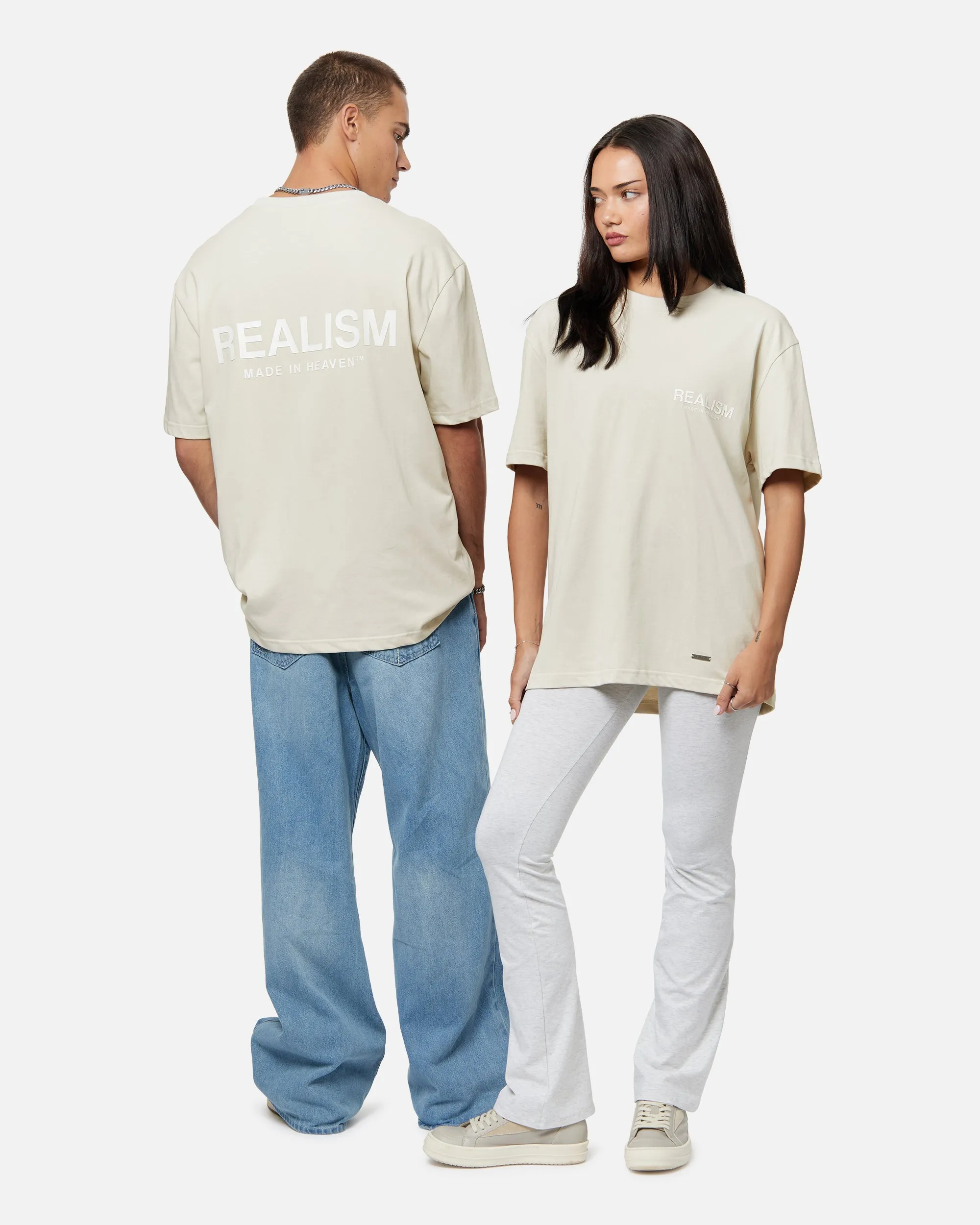 SSS REALISM HEAVEN LOGO TEE WHEAT