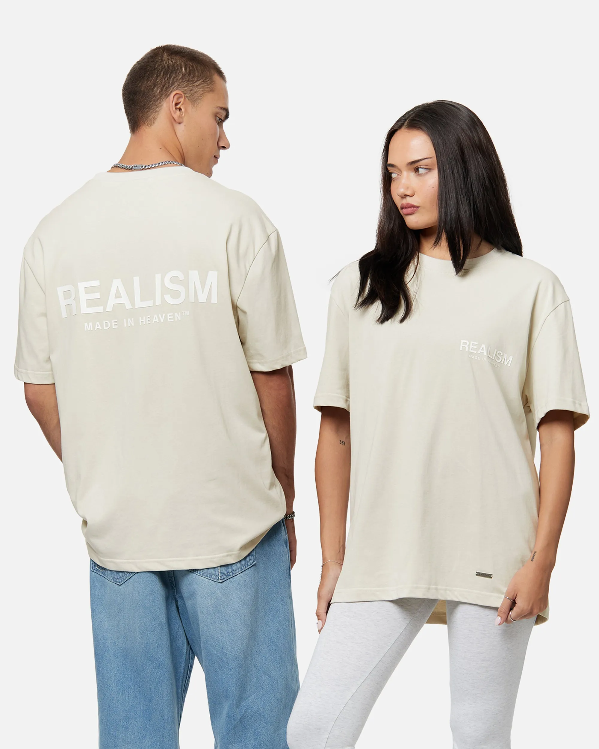 SSS REALISM HEAVEN LOGO TEE WHEAT