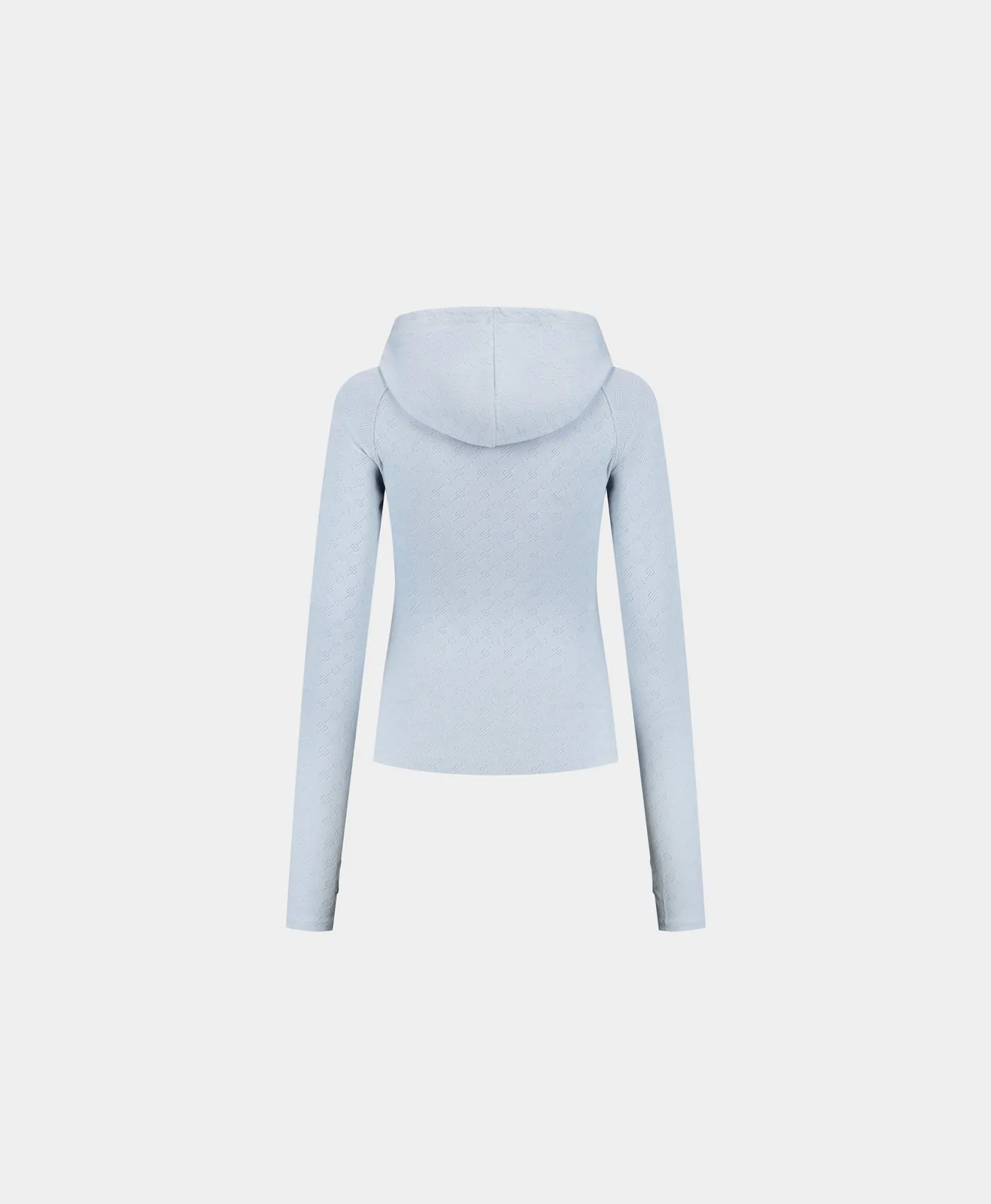 Subdued Blue Monogram Fitted Hoodie