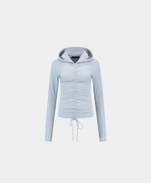 Subdued Blue Monogram Fitted Hoodie