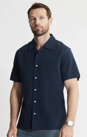 Suffolk Seersucker Camp Shirt