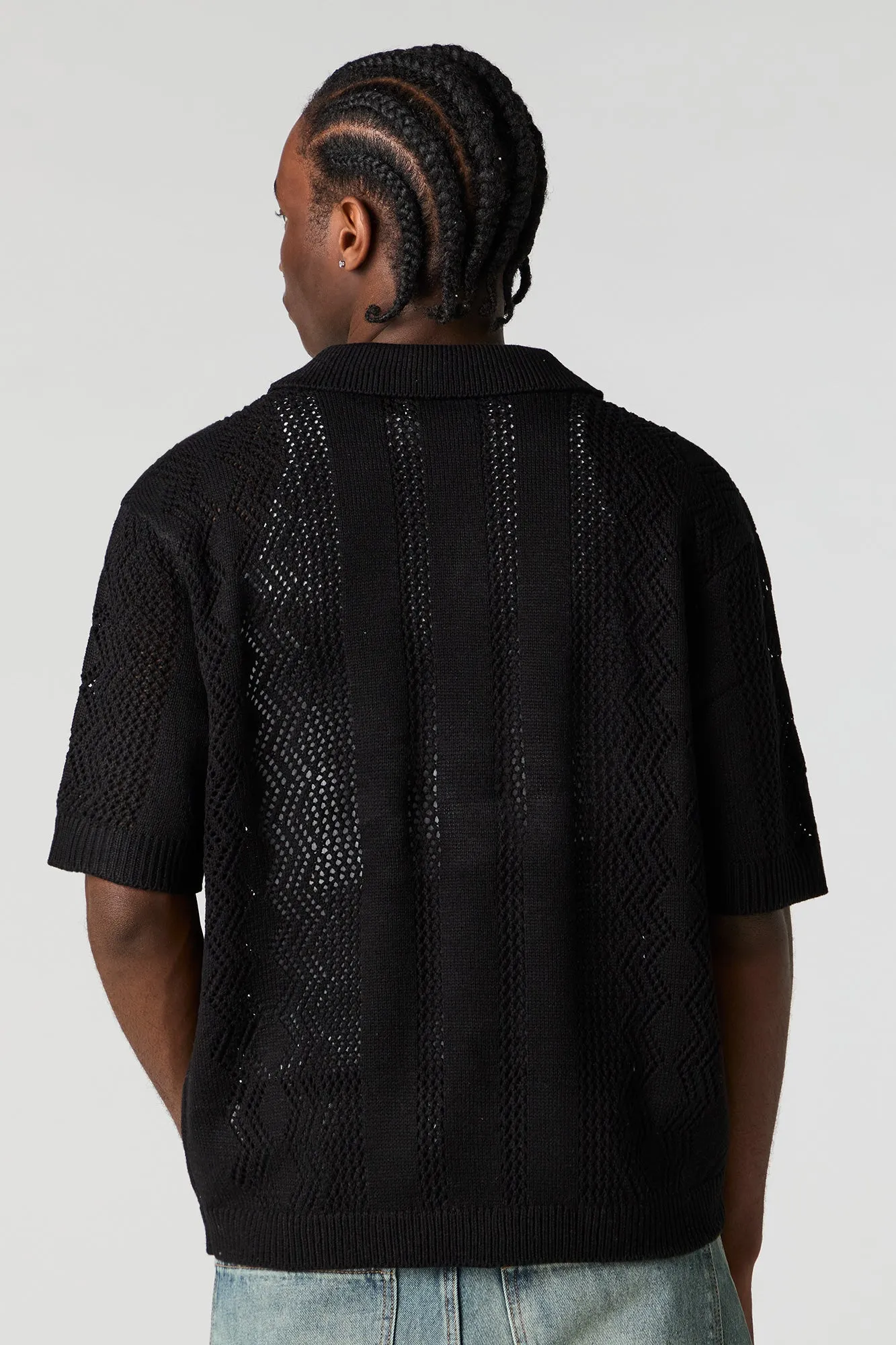 Textured Short Sleeve Top