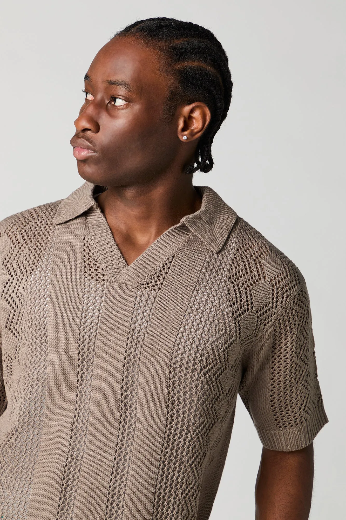 Textured Short Sleeve Top
