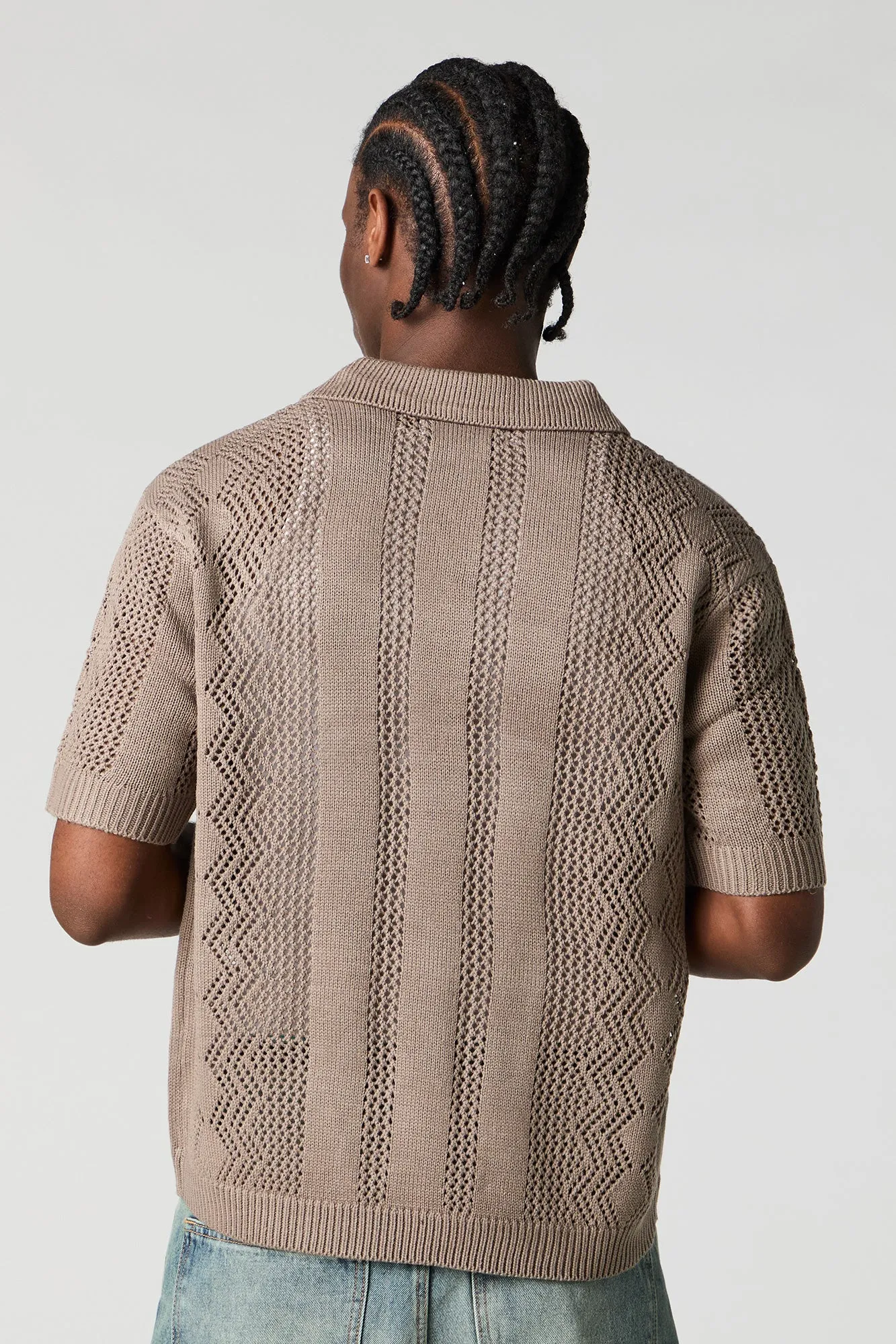 Textured Short Sleeve Top