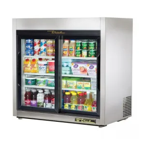 True TSD-09G-LD Countertop Reach-In Glass Slide Door Refrigerated Merchandiser