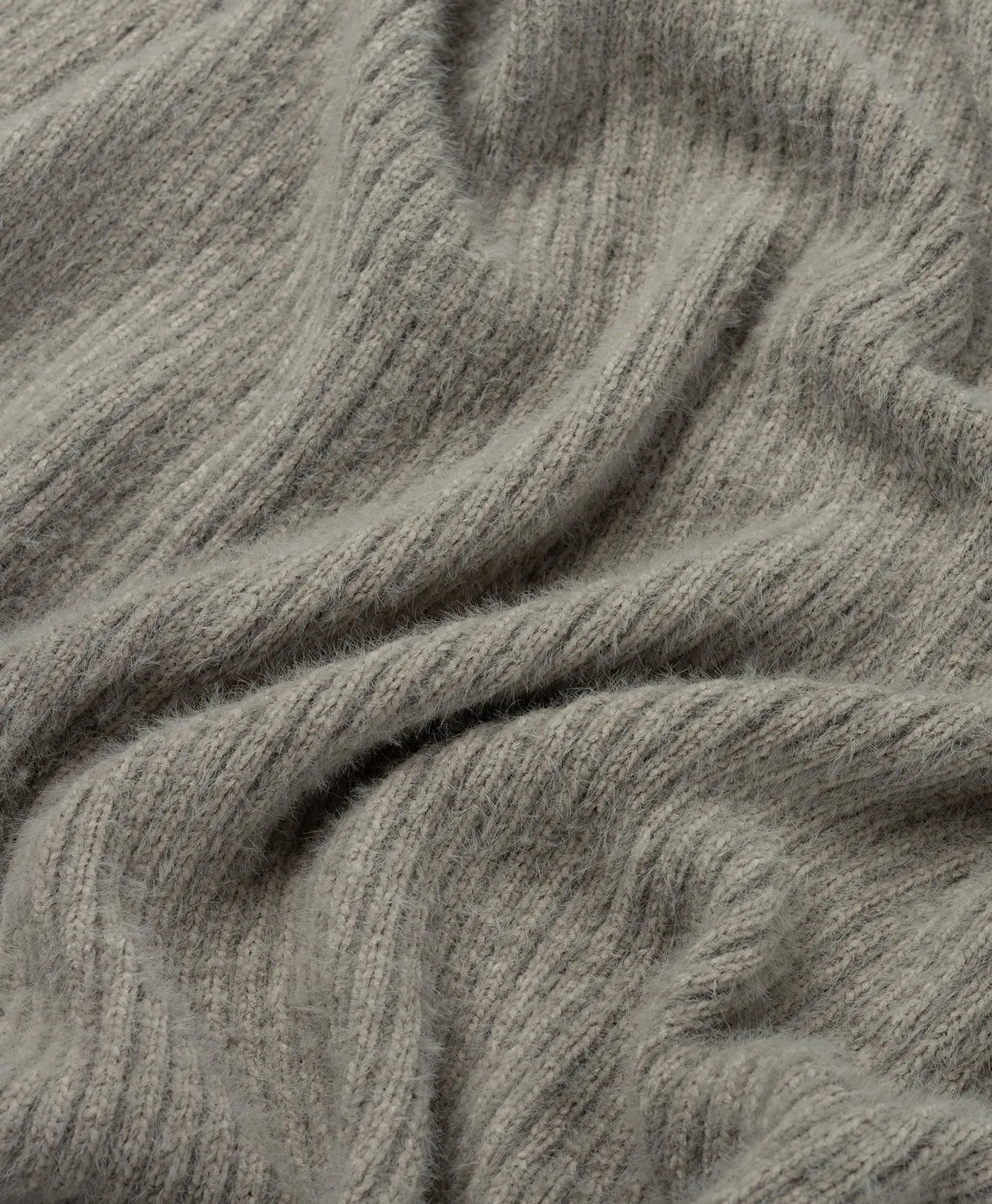 Ultimate Grey Fluffy Long Cardigan