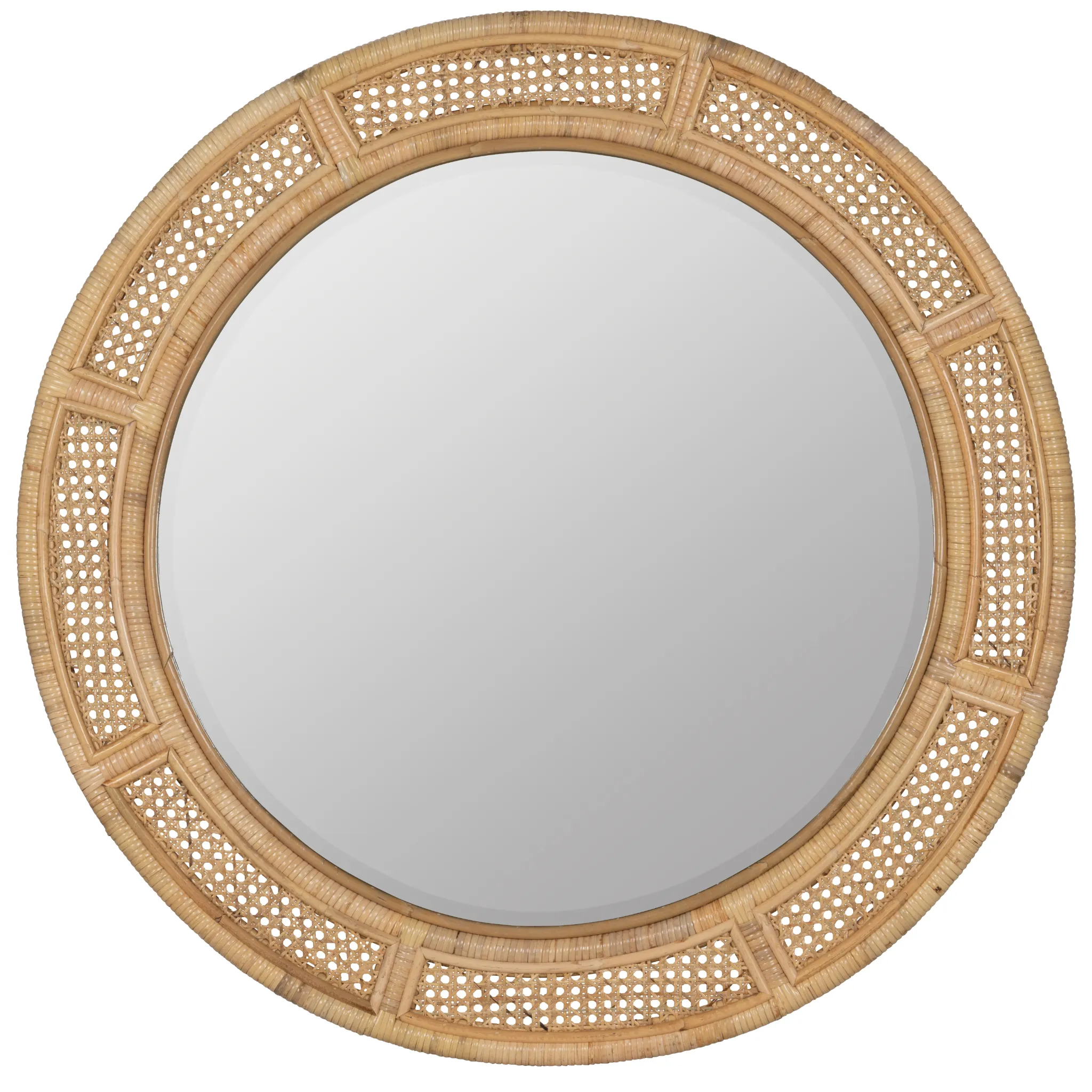 Vionna Round Rattan Mirror