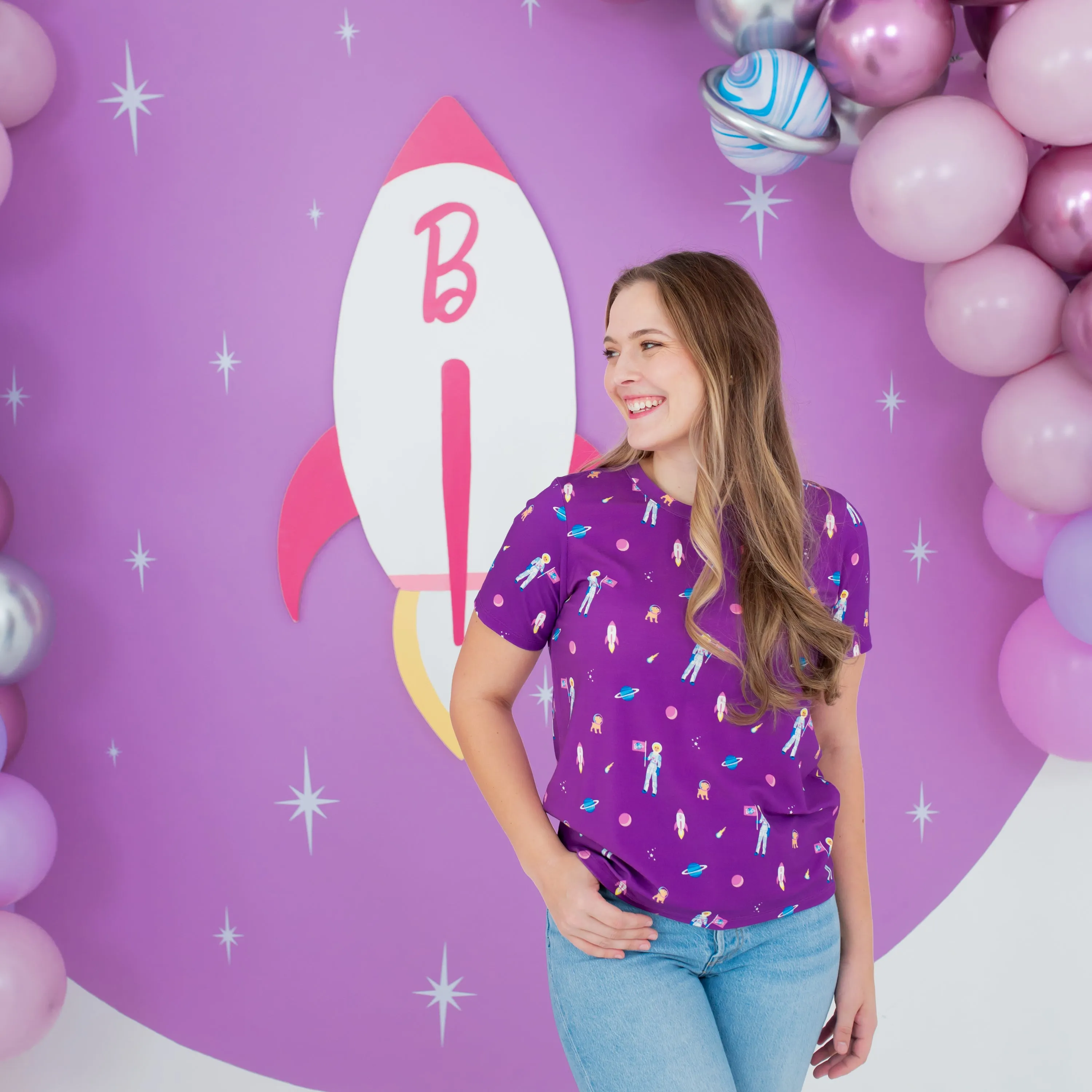 Women's Crew Neck Tee in Barbie™ Astronaut