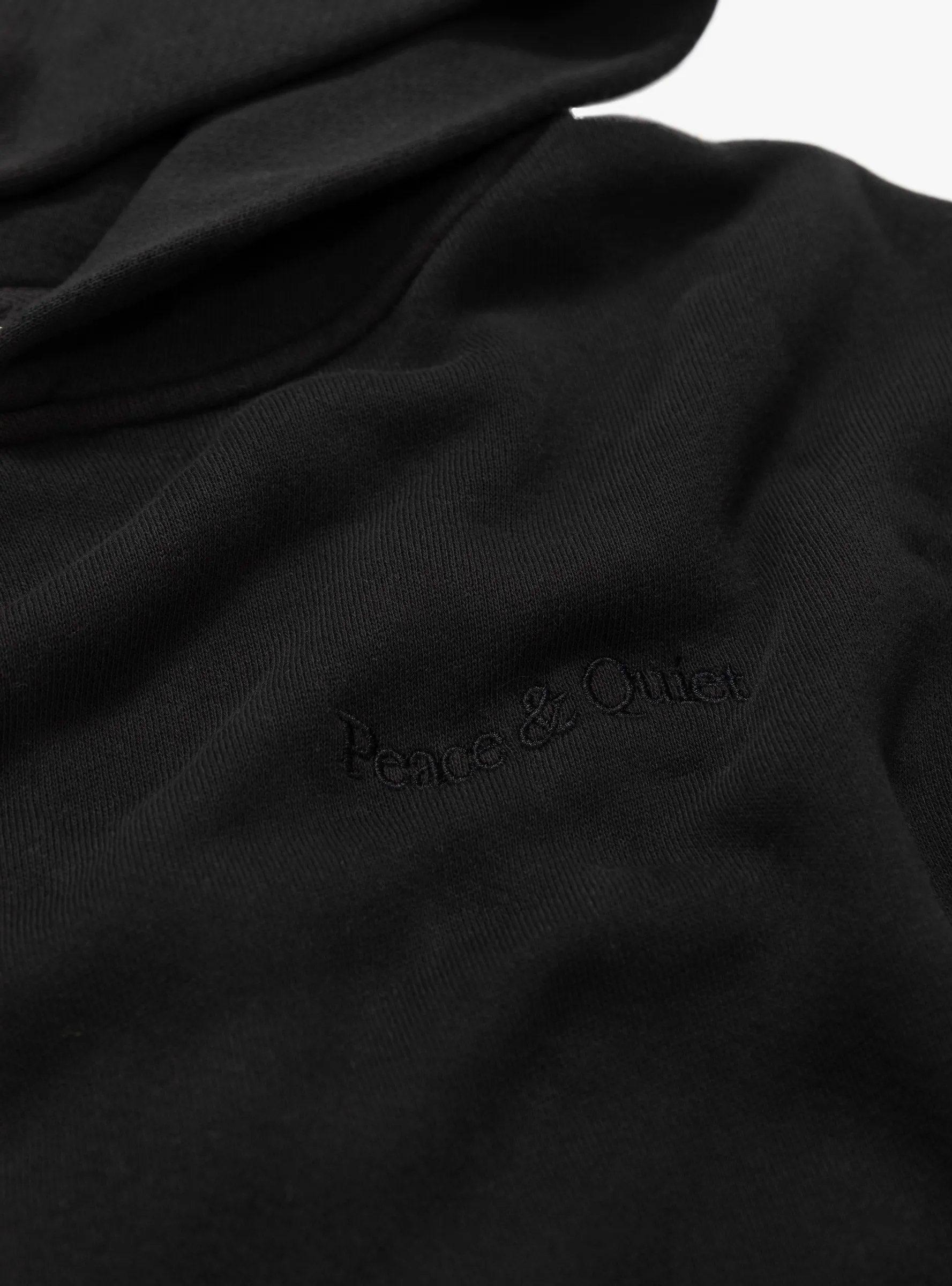 Wordmark Pigment Dyed Hoodie Black