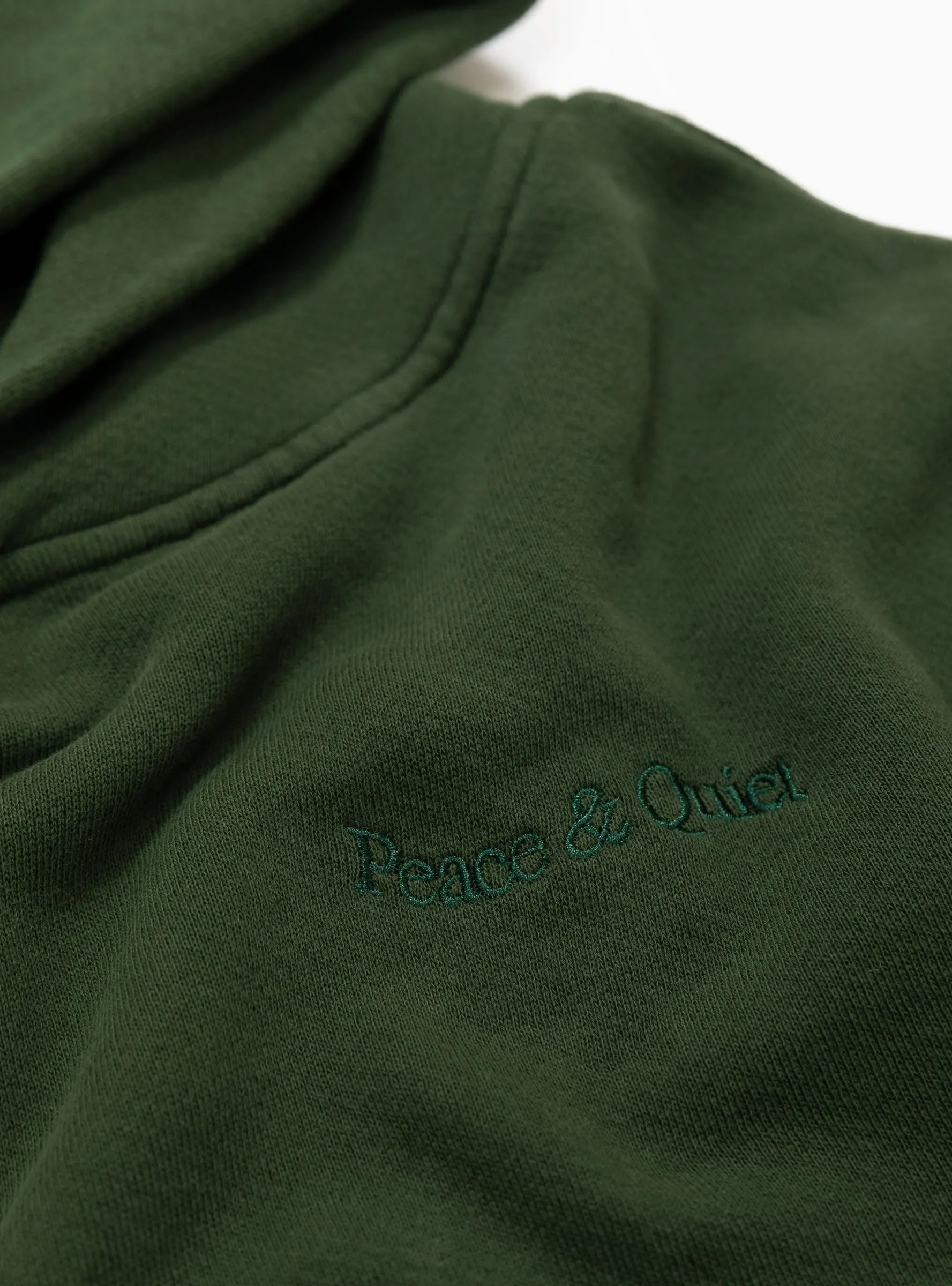 Wordmark Pigment Dyed Hoodie Forest