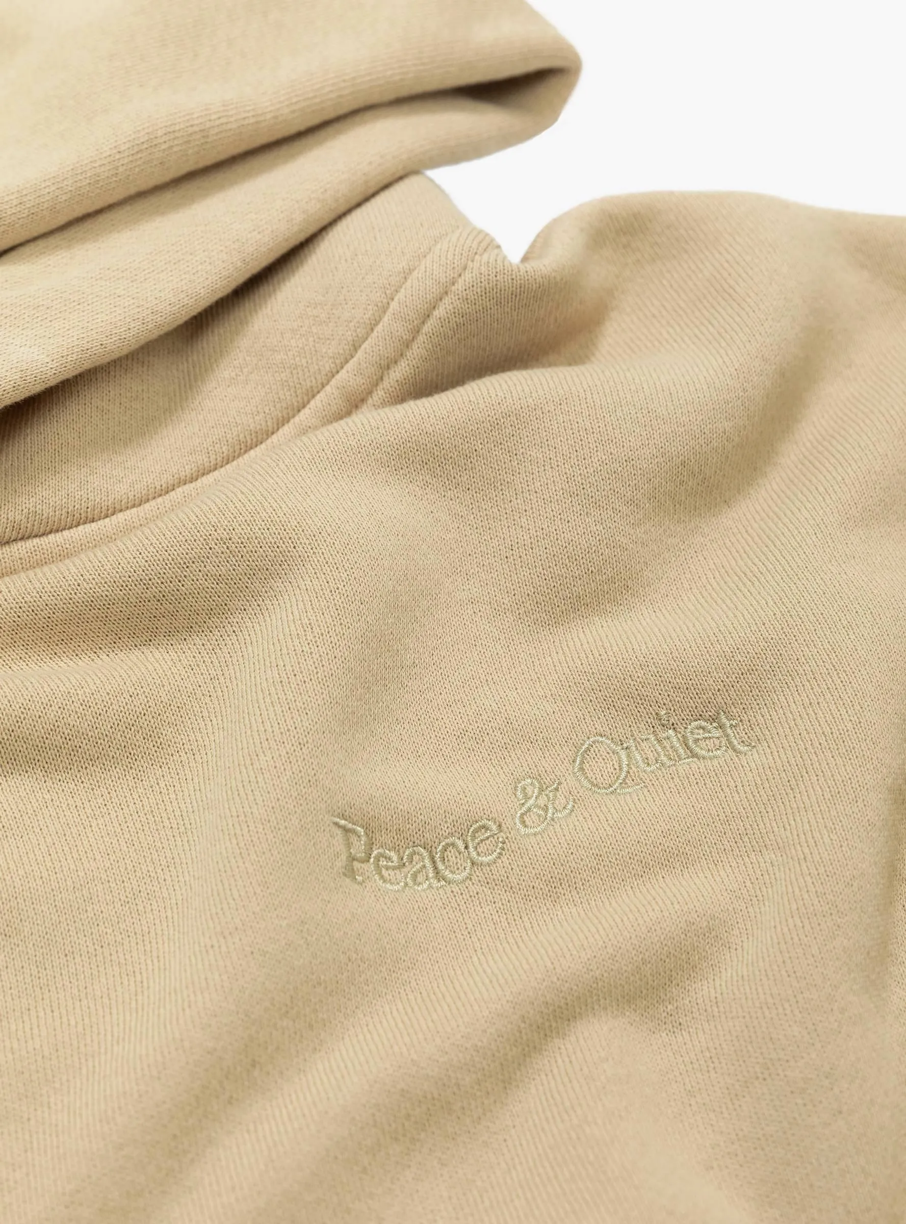 Wordmark Pigment Dyed Hoodie Taupe