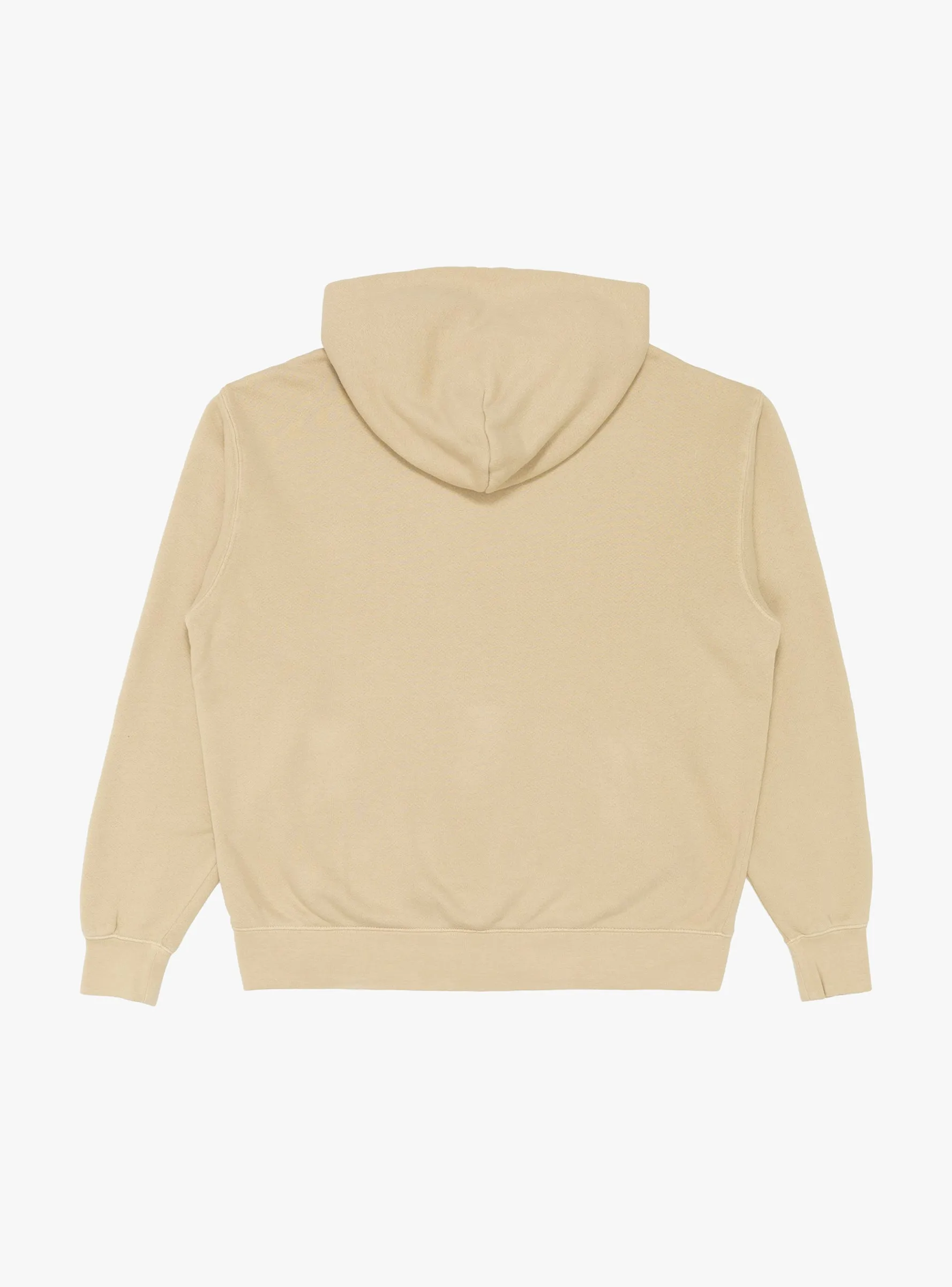 Wordmark Pigment Dyed Hoodie Taupe