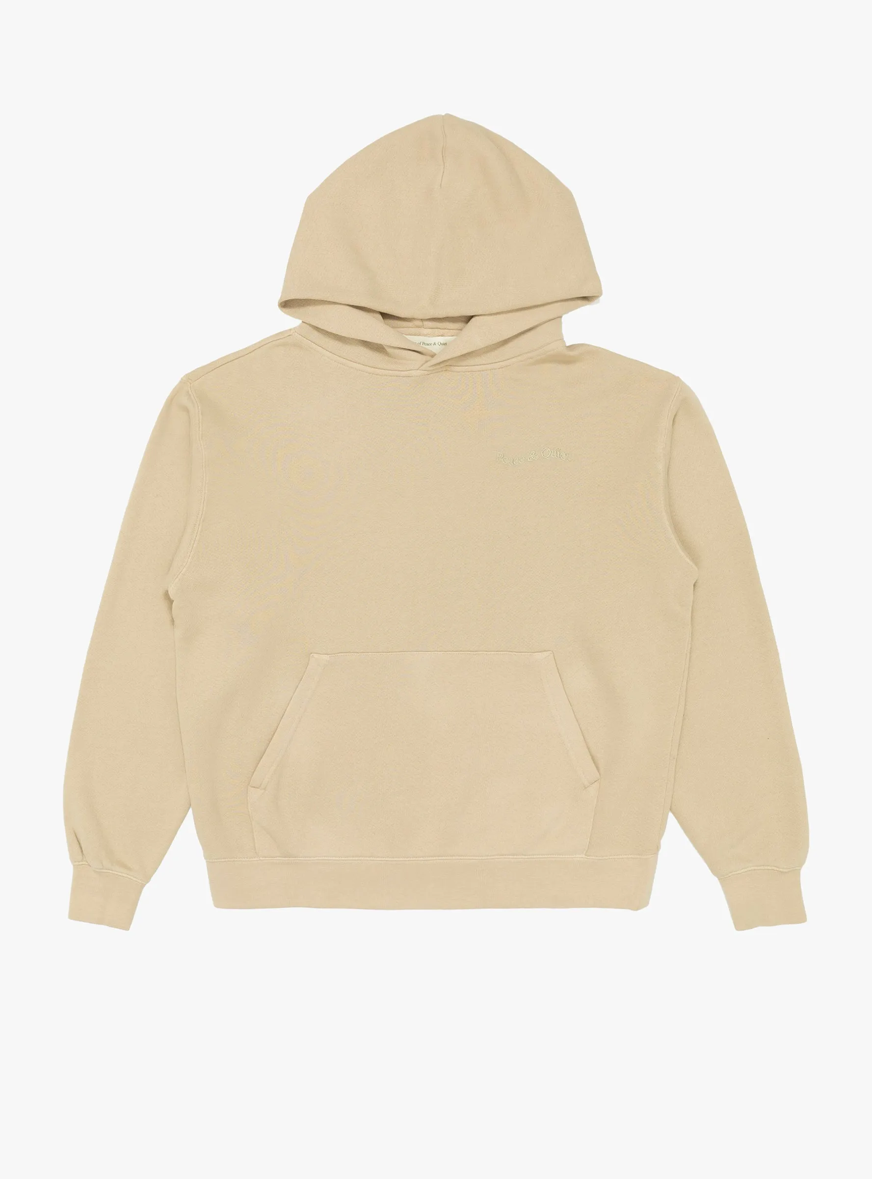 Wordmark Pigment Dyed Hoodie Taupe