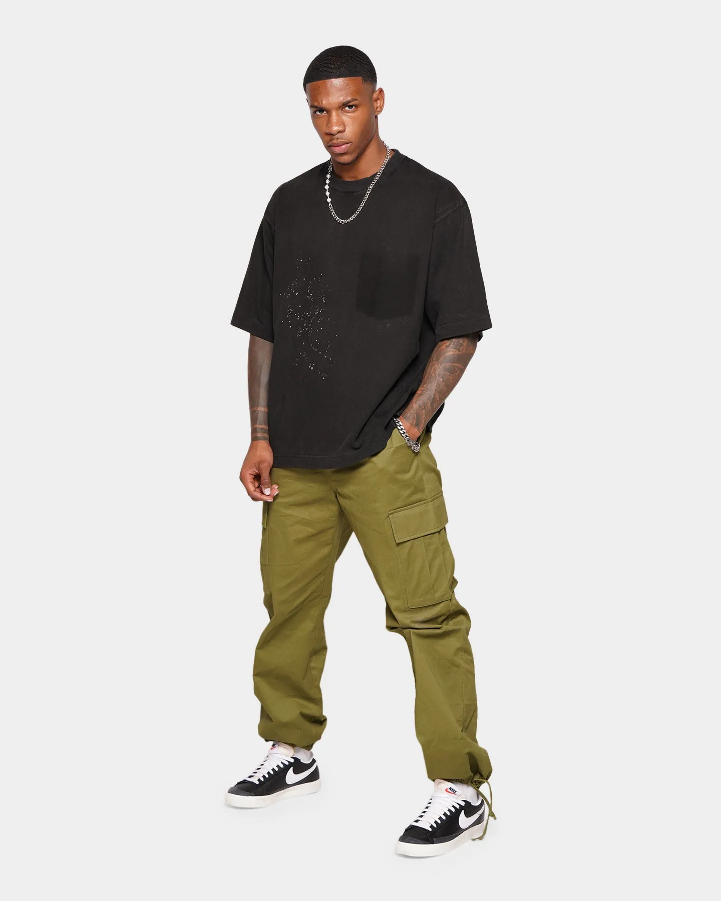 XXIII Kannen Wide Leg Cargo Pants Khaki